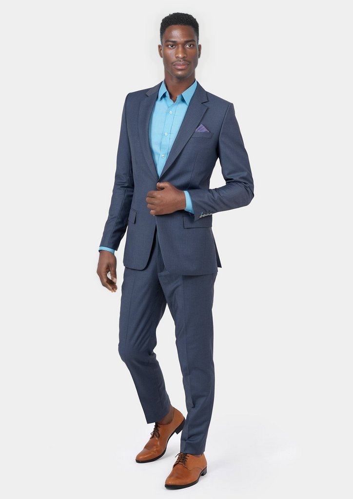 Astor Slate Grey Twill Suit - SARTORO