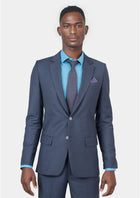 Astor Slate Grey Twill Suit - SARTORO208