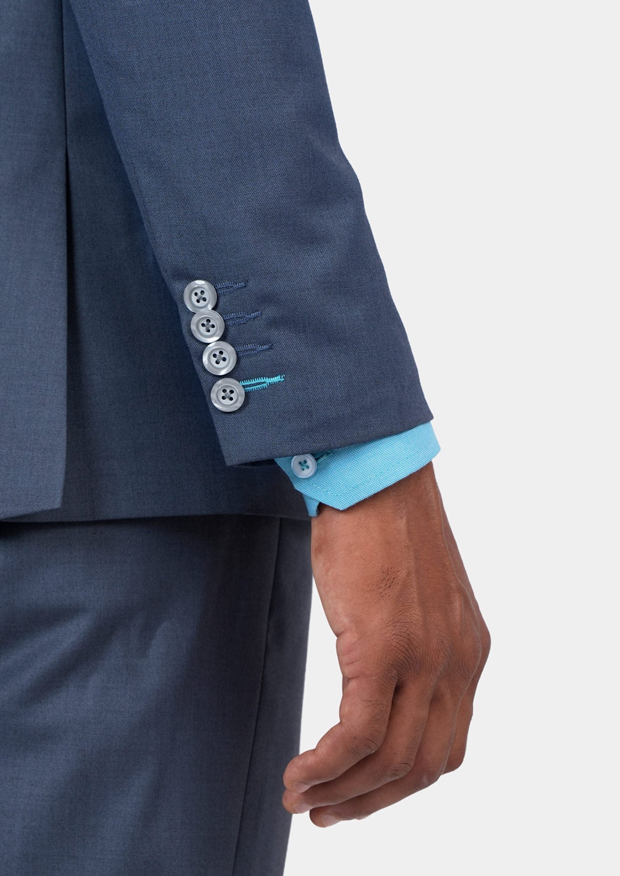 Astor Slate Grey Twill Suit - SARTORO