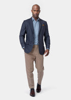 Astor Steel Grey Twill Jacket - SARTORO681