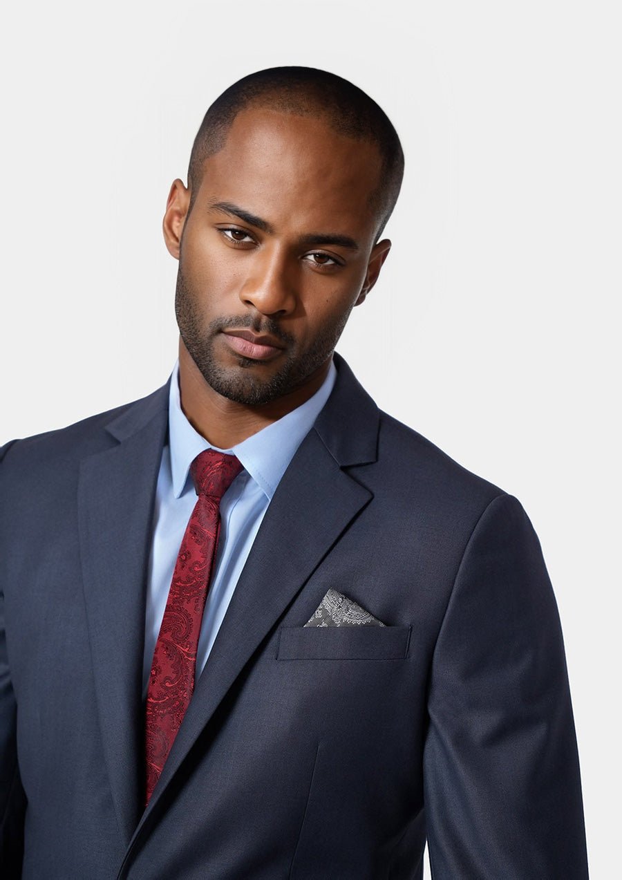 Astor Steel Grey Twill Suit - SARTORO