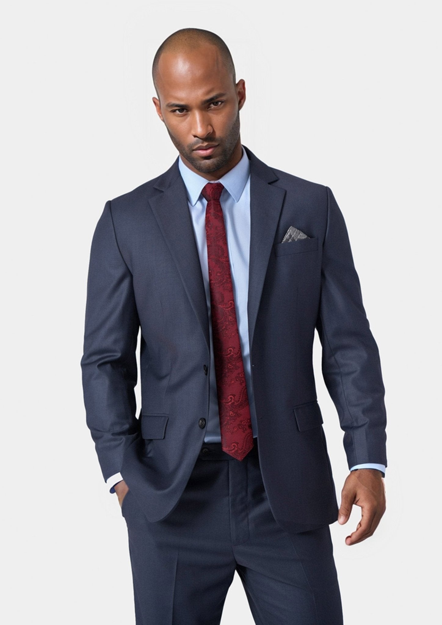 Astor Steel Grey Twill Suit - SARTORO