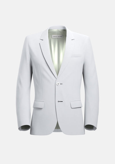 Astor White Linen Jacket - SARTORO