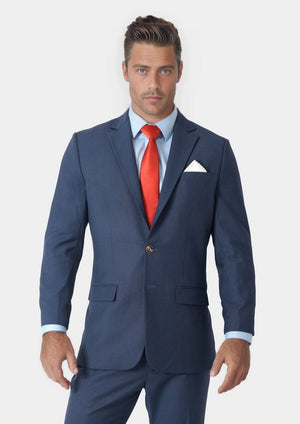 Astor Yale Blue Crosshatch Suit