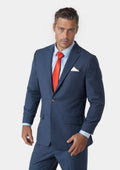 Astor Yale Blue Crosshatch Suit - SARTORO