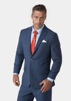 Astor Yale Blue Crosshatch Suit - SARTORO331