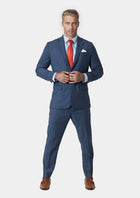 Astor Yale Blue Crosshatch Suit - SARTORO69