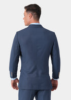 Astor Yale Blue Crosshatch Suit - SARTORO645