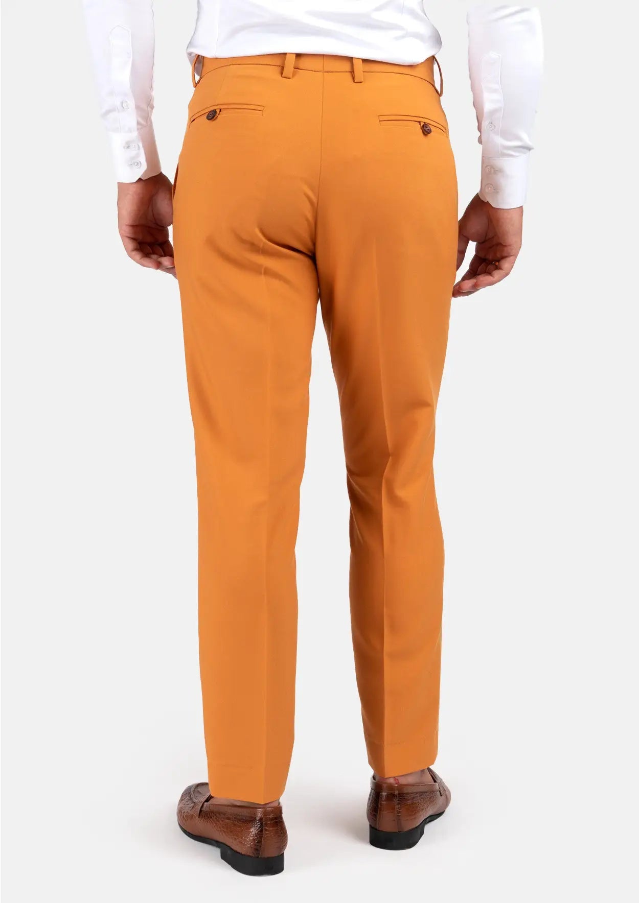 Baby Mustard Stretch Pants - SARTORO