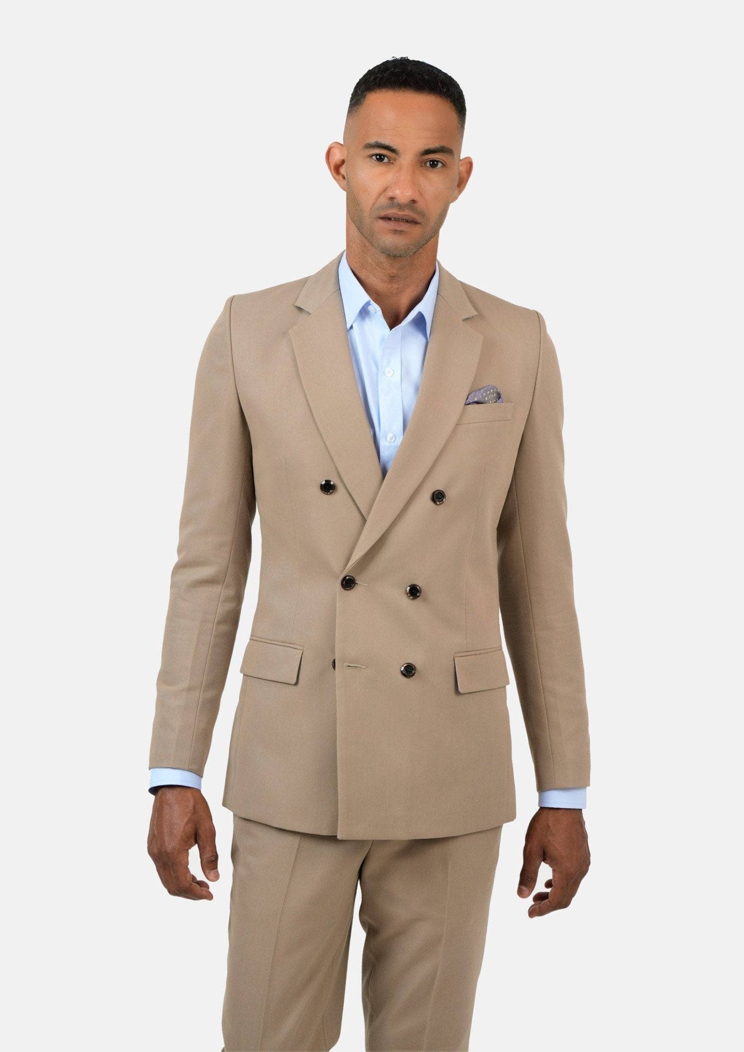 Beekman Khaki Cotton Suit - SARTORO