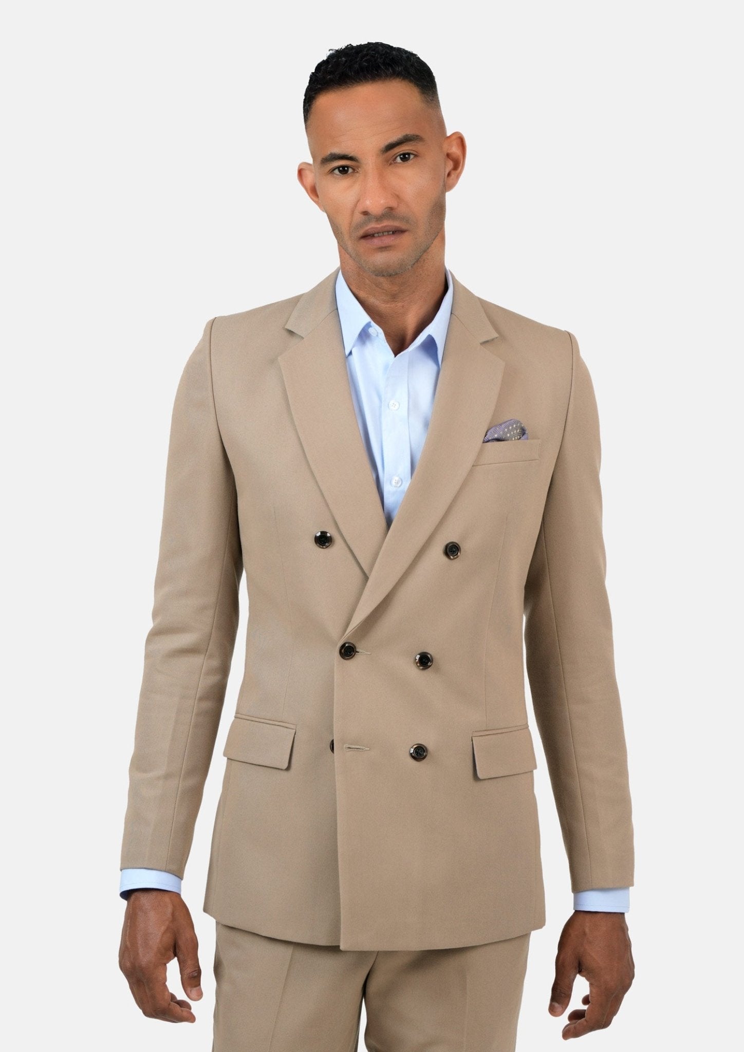 Beekman Khaki Cotton Suit - SARTORO