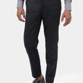 Black Check Pants - SARTORO