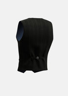 Black Check Vest - SARTORO492