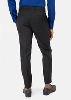 Black Crosshatch Pants - SARTORO620