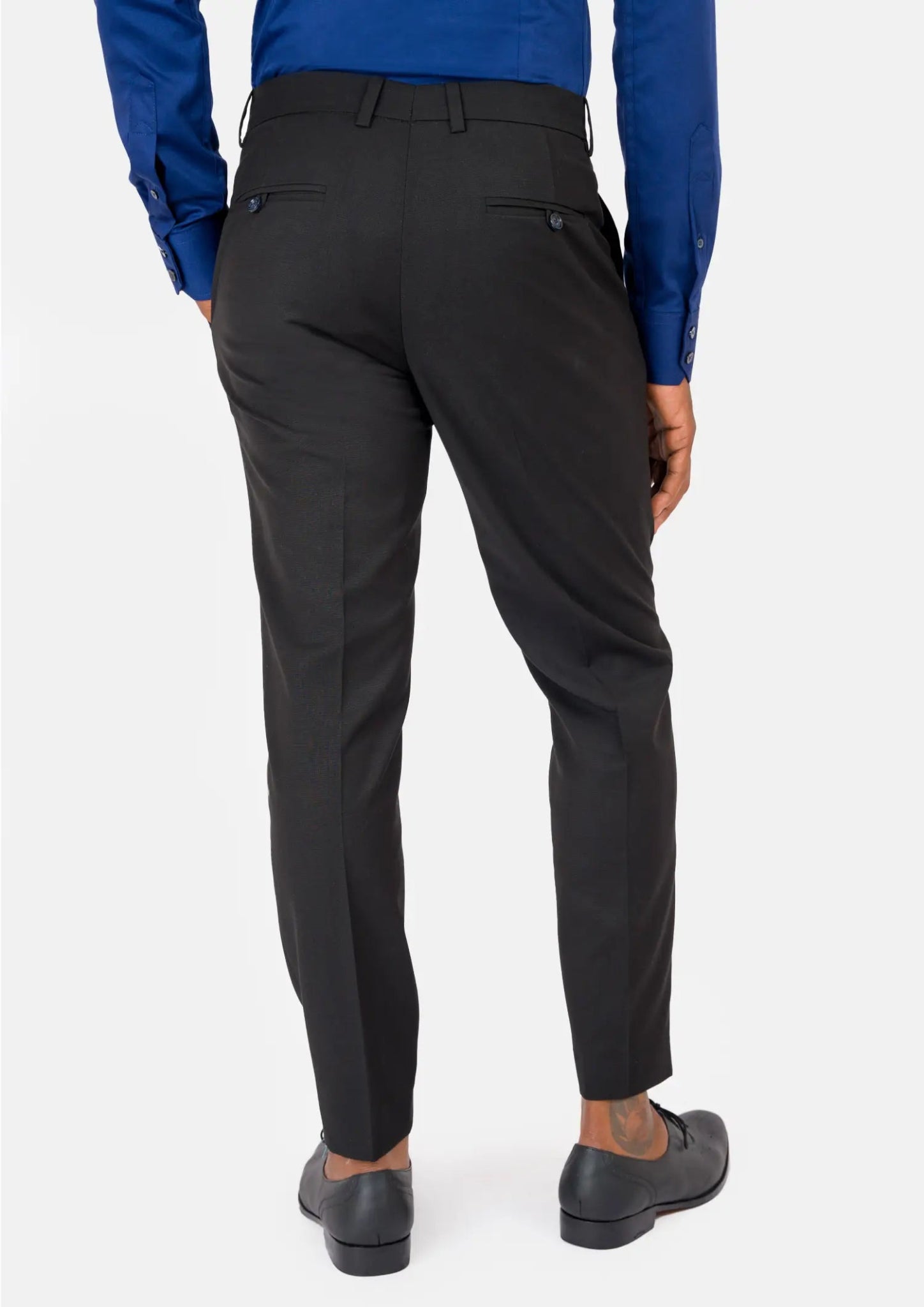 Black Crosshatch Pants - SARTORO