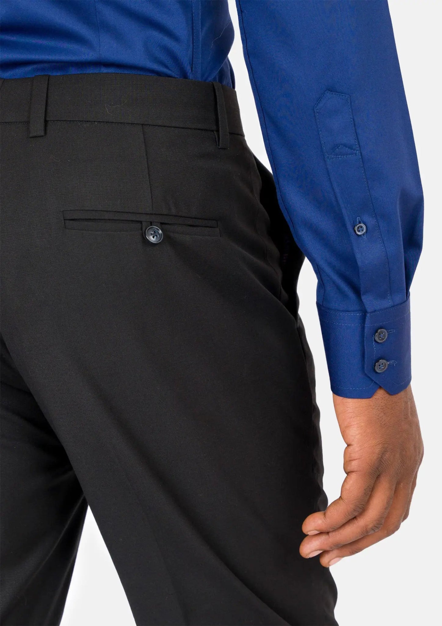 Black Crosshatch Pants - SARTORO