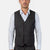 Black Crosshatch Vest - SARTORO