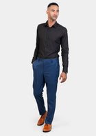 Black Egyptian Cotton Broadcloth Shirt - SARTORO911