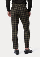 Black & Gold Check Pants - SARTORO359