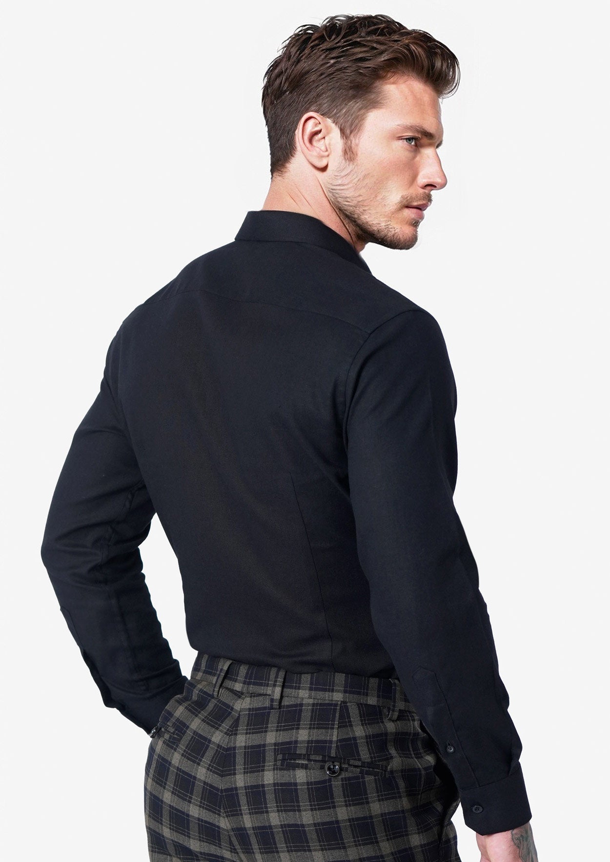 Black Linen Shirt - SARTORO