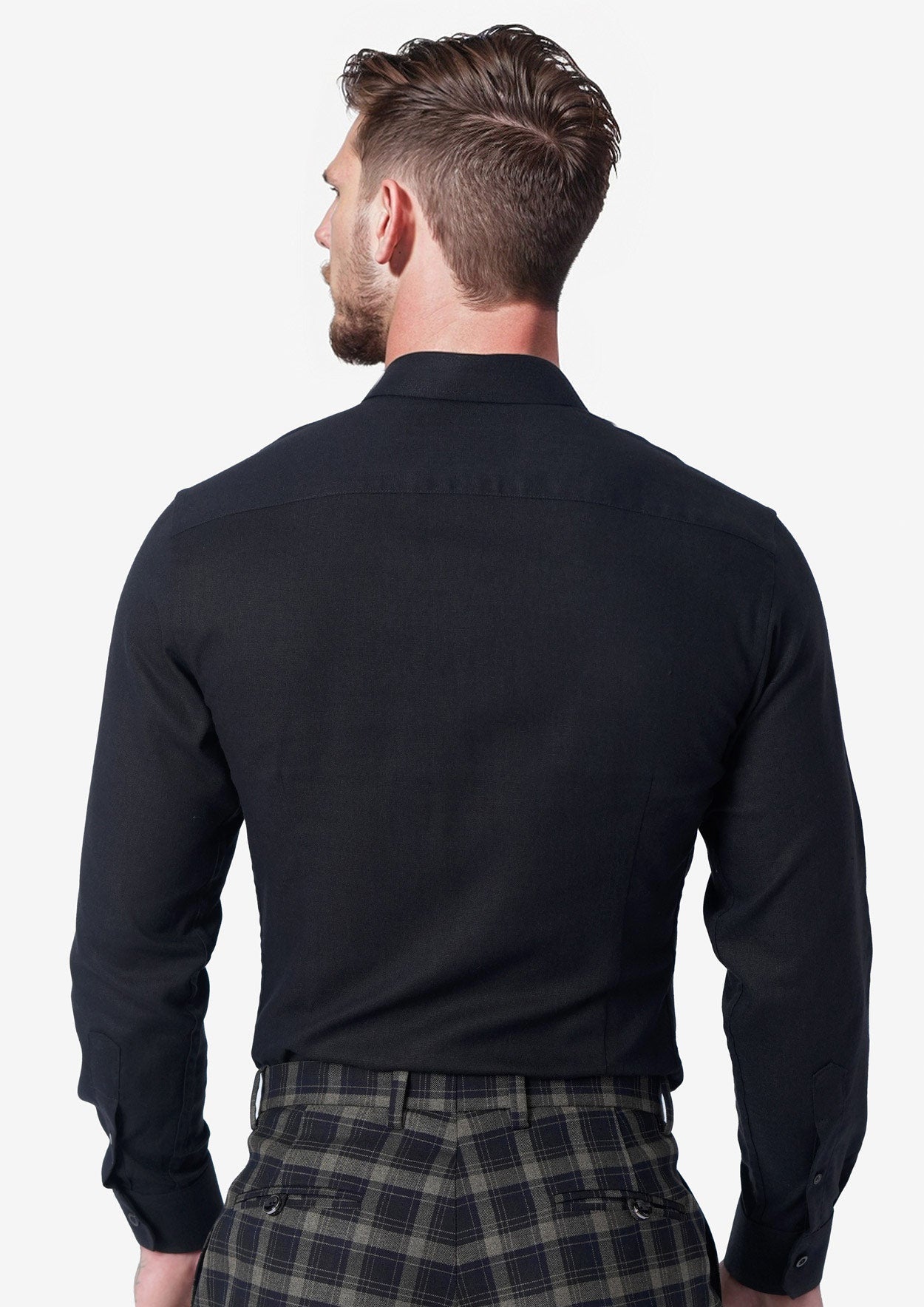Black Linen Shirt - SARTORO