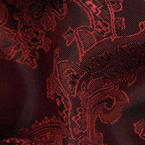 Black & Red Large Paisley Floral Tie - SARTORO