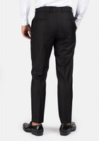 Black Sharkskin Pants - SARTORO377