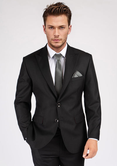 Black Sharkskin Suit - Wedding Party - SARTORO