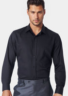 Black Ultrasoft Bamboo Shirt - SARTORO254