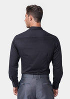 Black Ultrasoft Bamboo Shirt - SARTORO417