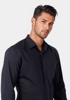 Black Ultrasoft Bamboo Shirt - SARTORO461