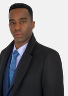 Black Wool Classic Overcoat - SARTORO304