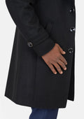 Black Wool Classic Overcoat - SARTORO