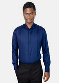 Blue Bamboo Tuxedo Shirt - SARTORO