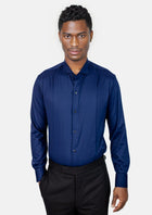 Blue Bamboo Tuxedo Shirt - SARTORO98