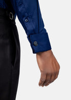 Blue Bamboo Tuxedo Shirt - SARTORO692