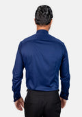Blue Bamboo Tuxedo Shirt - SARTORO