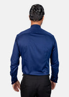 Blue Bamboo Tuxedo Shirt - SARTORO897