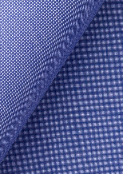 Blue Egyptian Cotton Broadcloth Shirt - SARTORO