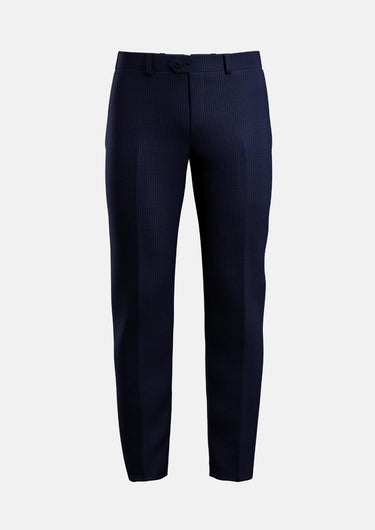 Blue Microcheck Pants - SARTORO