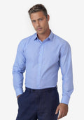 Blue Pinpoint Oxford Shirt - SARTORO