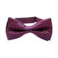 Blue & Red Basketweave Bow Tie (clip on) - SARTORO