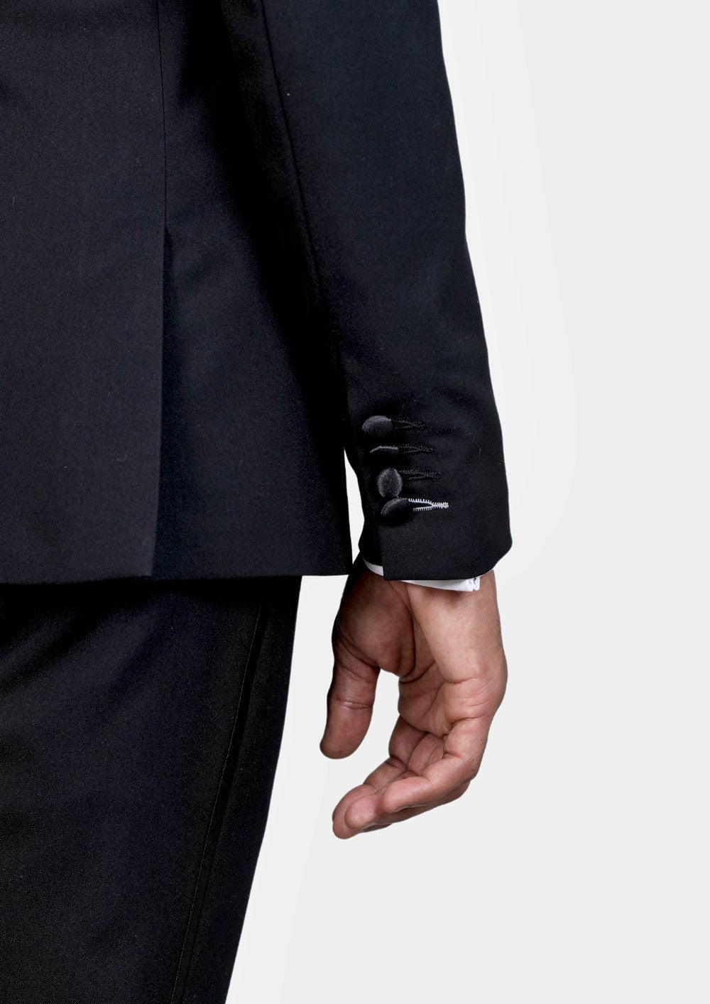 Carnegie Jet Black Twill Tuxedo - SARTORO