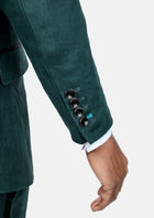 Bond Phthalo Green Linen Tuxedo - SARTORO306