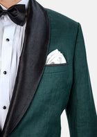 Bond Phthalo Green Linen Tuxedo - SARTORO272