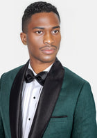Bond Phthalo Green Linen Tuxedo - SARTORO342