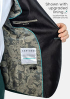 Bond Phthalo Green Linen Tuxedo - SARTORO960