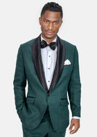 Bond Phthalo Green Linen Tuxedo - SARTORO383