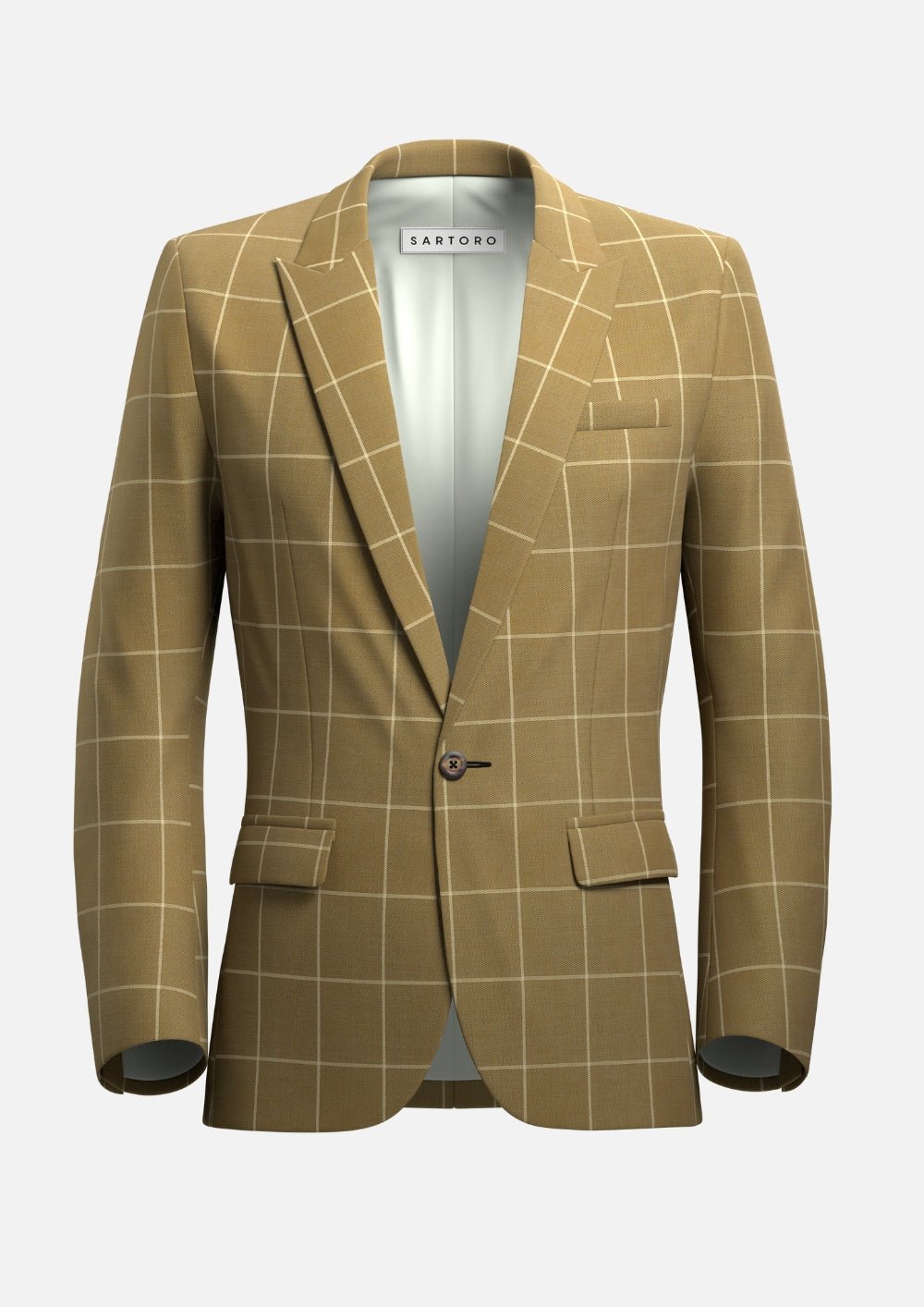 Bowery Gold Windowpane Jacket - SARTORO