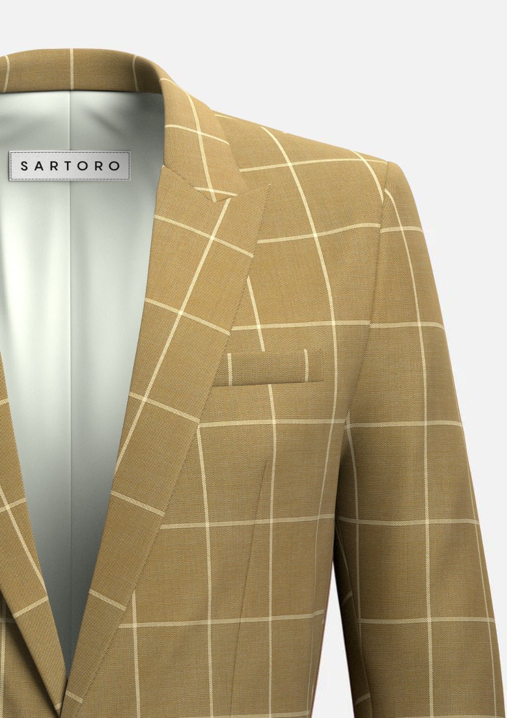 Bowery Gold Windowpane Suit - SARTORO